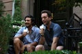 Sameer Gahdia and Jacob Tilley of Young the Giant sit for an interview in New York