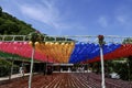 Busan, Korea-May 5, 2017: Samgwangsa temple decorated with lanterns
