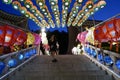 Busan, Korea-May 4, 2017: Samgwangsa temple decorated with lanterns.