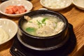 Samgyetang, or Traditional Korean Ginseng Chicken Soup Royalty Free Stock Photo