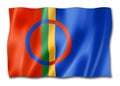 Sami ethnic flag, Lapland Royalty Free Stock Photo