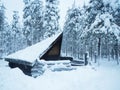 Sami house in Winter Lapland Finland