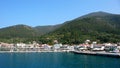 SAMI, KEFALONIA, GREECE - SEPTEMBER 8, 2012: Amazing view of town of Sami, Kefalonia, Greece Royalty Free Stock Photo