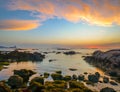 Samil Sunset - Vigo - Spain Royalty Free Stock Photo