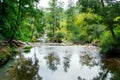 Sammaro River near Roscigno in Campania, italy Royalty Free Stock Photo