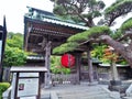 The Sammon gate, main gate of Hasedera Temple in Kamakura, Japan.