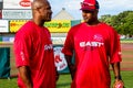 Sammy Morris and Ty Law, New England Patriots