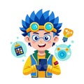 Sammy the Tech Wizard Creative Design Royalty Free Stock Photo