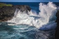 Samoa Coastal Lava Cliff Walk on Upolu island