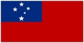 Samoa flag - Independent State of Samoa