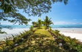 Samoan Beach Wharf Royalty Free Stock Photo