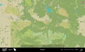Samokov outlined, Bulgaria. Topographic Humanitarian Royalty Free Stock Photo