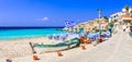 Samos island - Kokkari village and beach. Greece Royalty Free Stock Photo
