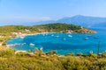 A view of Posidonio bay, Samos island, Greece Royalty Free Stock Photo