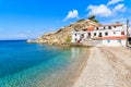 Beautiful beach in Kokkari town, Samos island, Greece Royalty Free Stock Photo