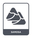 samosa icon in trendy design style. samosa icon isolated on white background. samosa vector icon simple and modern flat symbol for
