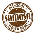 Samosa sign or stamp