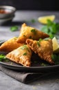 Samosas Indian food pastry