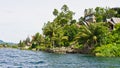Samosir island in Lake Toba, Sumatra Royalty Free Stock Photo