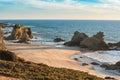 Samouqueira beach with rocks in Porto Covo in Alentejo, Portugal Royalty Free Stock Photo