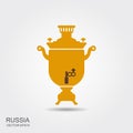 Samovar flat icon.