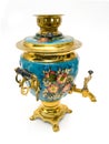 Samovar - old russian teapot Royalty Free Stock Photo