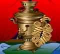 Samovar & sushki Royalty Free Stock Photo