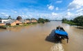 Sampan on the river