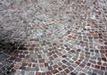 Cobblestoned granite floor background