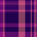 Sample background texture tartan, yuletide plaid check vector. Fancy seamless pattern fabric textile in dark and magenta colors
