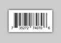 Sample Bar Codes For Scanning Icon Vector Illustration isolated Royalty Free Stock Photo