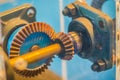 Sample of bevel gear set. Bevel gears are gears where the axes o Royalty Free Stock Photo