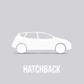 Sample Car Icon Isolated Vector illustration