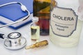 Sample of cholera in laboratory