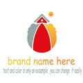 Craetive building logo Royalty Free Stock Photo