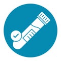 sample in flask Glyph Style vector icon which can easily modify or edit