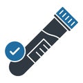 sample in flask Glyph Style vector icon which can easily modify or edit