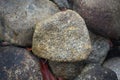 Sample of granite rock stone.