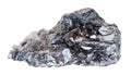 Sample of hematite iron ore stone isolated Royalty Free Stock Photo