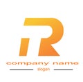 Letter r logo vector