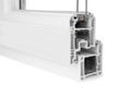 Sample of modern window profile on white background Royalty Free Stock Photo