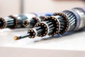 Sample of multi-core cable with protected wires Royalty Free Stock Photo