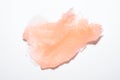 Sample of natural scrub on white background. Texture pink cosmetic scrab for face and body Royalty Free Stock Photo