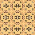 Sample pattern for fabrics, interiors, ceramics and furniture in the Arabian style