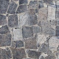 Sample of paving stones with decorative unevenly laid stones Royalty Free Stock Photo