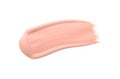 Sample of pink concealer on white background, top view Royalty Free Stock Photo