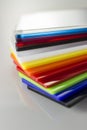 A sample of Plexiglas colors Royalty Free Stock Photo