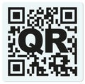 Sample QR code with letter QR PSD