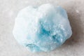 sample of raw blue aragonite rock on white Royalty Free Stock Photo