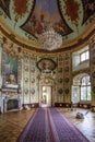 A sample of the richly decorated rooms at the 18th century castle Ploskovice near Litomerice, Czech Republic.